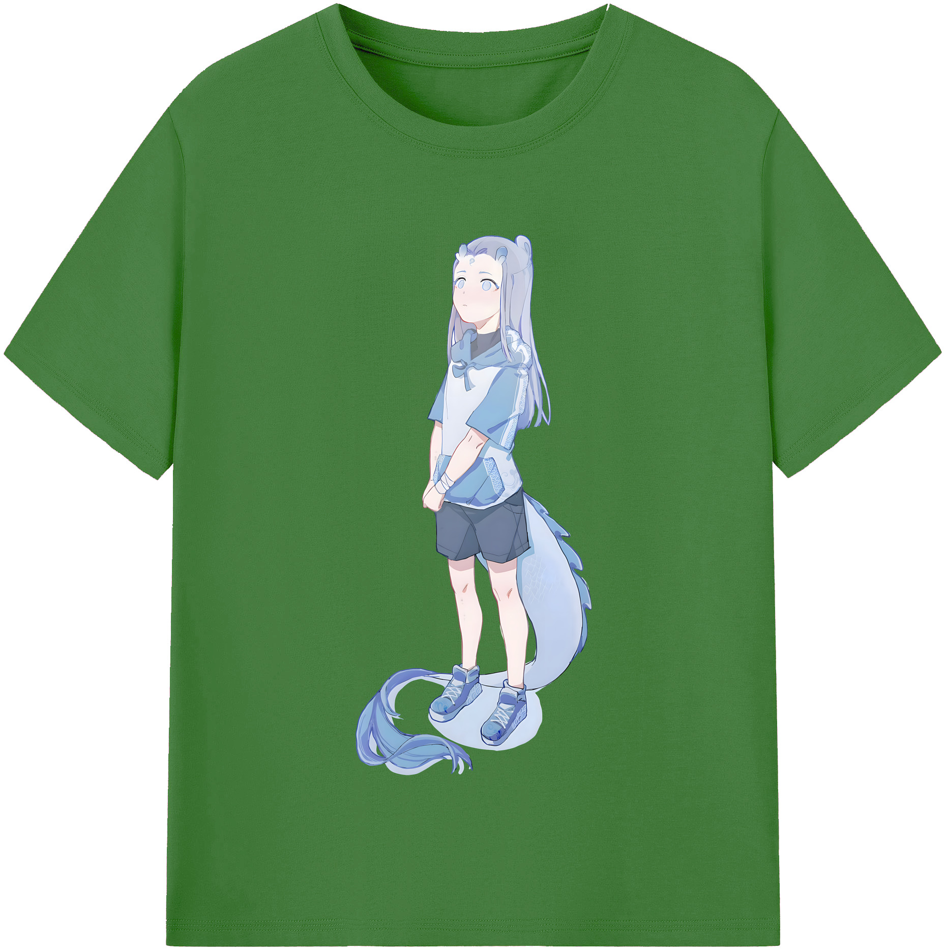 （画像用） Ne Zha 2 ナタ 魔童の大暴れ レディースカジュアルプリントTシャツ（綿100％）